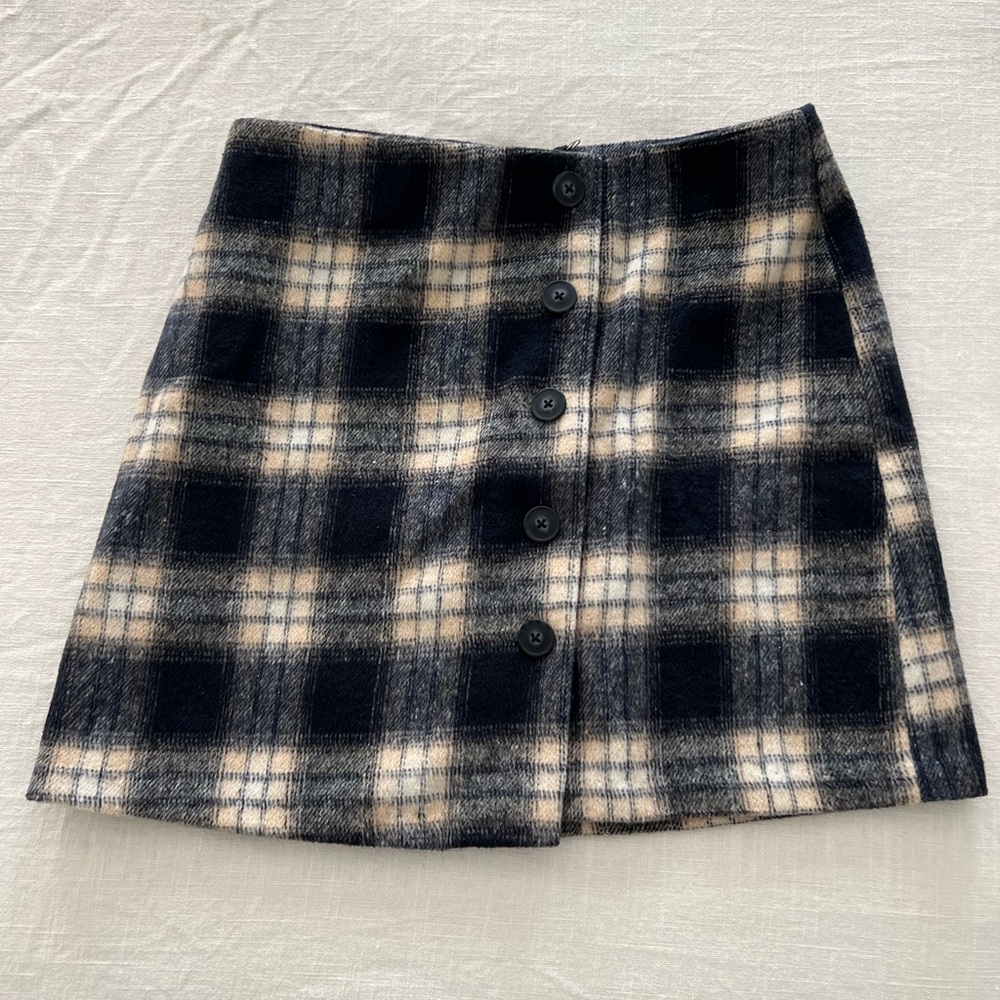 Forever 21 plaid wool skirt size Medium